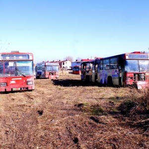 В Ростовской области на территории совхоза СКВО произошло возгорание автобуса. 