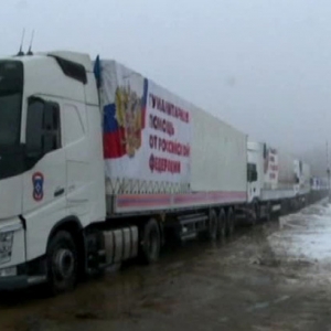 Десятый гуманитарный конвой прибыл в Луганск и Донецк Десятый гуманитарный конвой