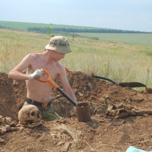 Под Ростовом нашли останки более 100 советских воинов 